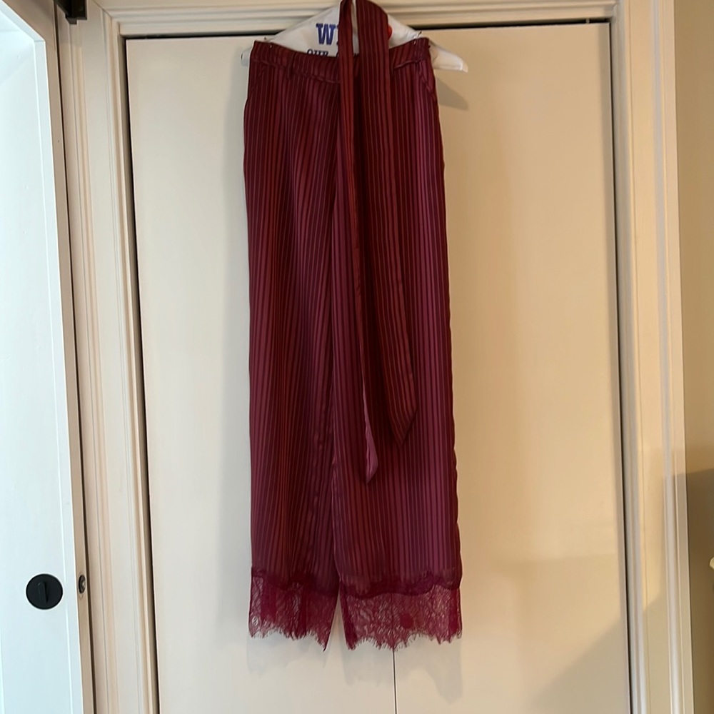 Red dress pants - good for holidays